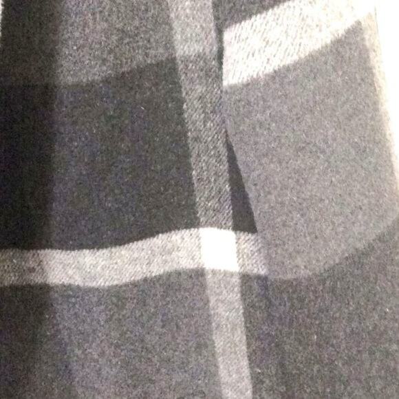 Zara Ladies Coat Black&Gray Size L 58% Polyester, 32% Wool - Picture 3 of 9